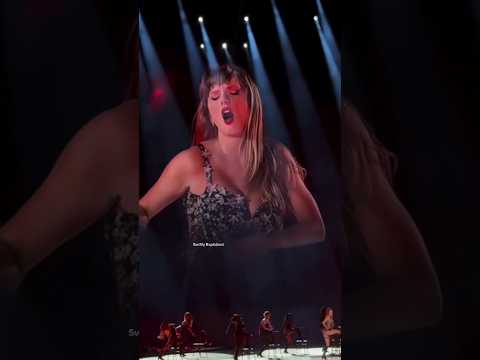 You know Travis Kelce is attending the eras tour show when Taylor Swift does this: