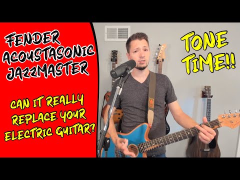 Can the Fender Acoustasonic Jazzmaster Replace Your Electric Guitar?? Review and Tone Comparison!