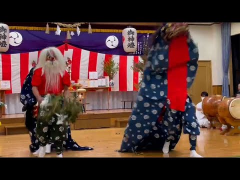 鯛ノ浦神社　秋の例大祭で上五島神楽奉納