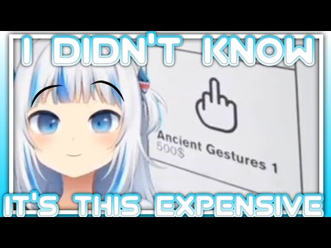 An "Ancient Gesture" wtf😂||Gawr Gura||HoloEN/ENVtuber