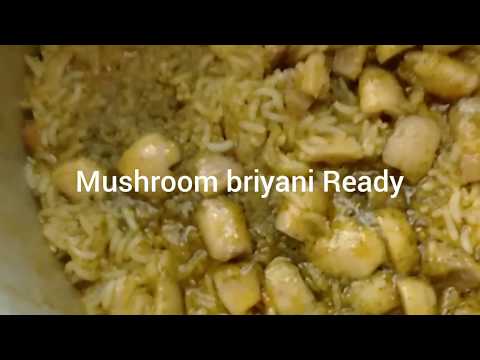 Mushroom Briyani in Tamil/ Bachelor's  Recipe (Easy and Tasty)/How to make mushroom Briyani in Tamil