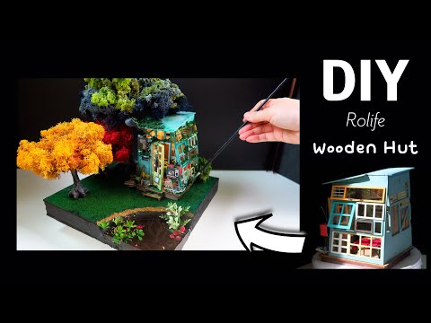 DIY Miniature Dollhouse Kit/DGM03 Wooden Hut/숲 속 오두막 집/Rolife/diorama/miniature minirose/미니어처 미니로즈