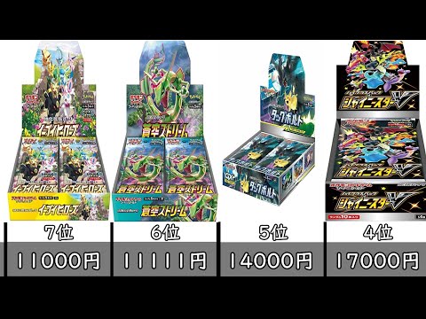 【ポケカ】最近の未開封BOX価格相場ランキング！ウルトラシャイニーから最新弾まで！