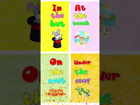 Prepositions / In, At, On and Under / Phonics Mix! #shorts