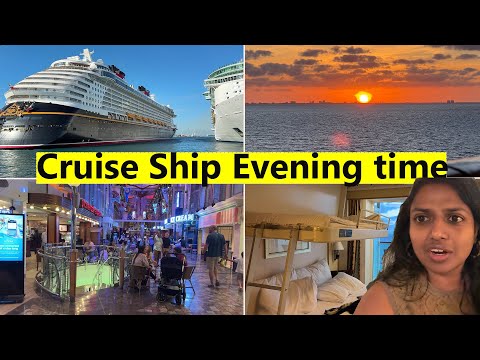 Cruise Ship🛳 Evening time is the best ~எங்கள் கப்பல் பயணம்~Royal Caribbean Tour~Family Traveler vlog