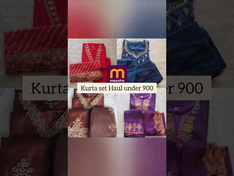 Meesho kurta set Haul #meesho #kurtaset #viralvideo