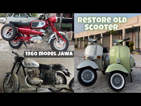 Bajaj Chatek and priya scooter restoration || 1960 model jawa top speed 200??