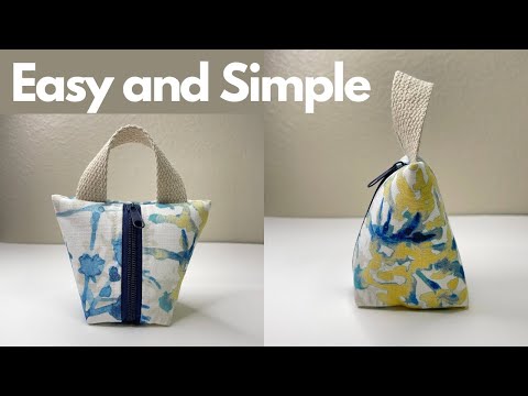 🌟How to Sew cute Zipper Coin Purse / Pouch Bag 💟 So Easy and Simple / DIY TUTORIALS