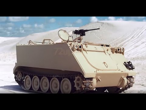 ウクライナ軍隊に送られた装甲車戦う準備ができた　M113は、FMC Corporationによって開発および製造された、完全に追跡された装甲兵員輸送車（APC）です。