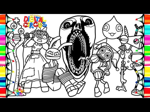 The Amazing Digital Circus Episode 3 Coloring Page / How to Color New Characters from Digital Circus