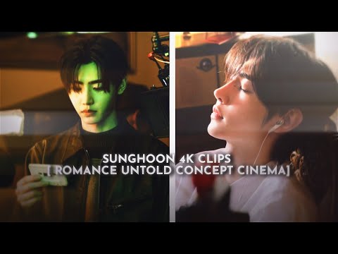 Sunghoon 4k twixtor clip (Romance untold concept cinema) | sunghoon clips for edit | Æ Sharpen added