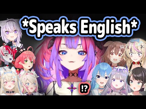 Everyone's Reaction To Vivi Speaking English【Hololive】