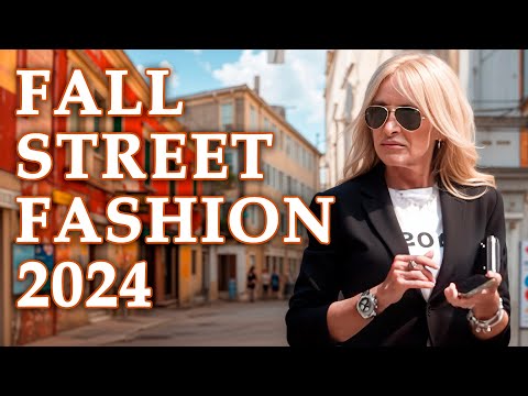 FALL 2024 Fashion Trends|| STREET STYLE OVER 50 #fallfashion2024 #venice2024  #styleover50