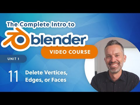 Blender Beginner Tutorial – Delete Vertices, Edges or Faces