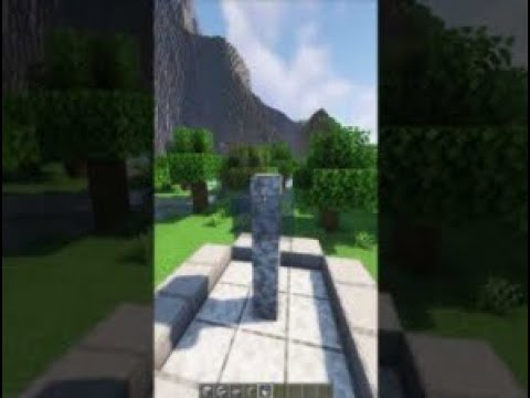 minecraft Easy FOUNTAIN Build in MINECRAFT #shorts