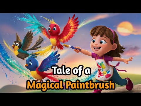 The Magic Paintbrush: Maya’s Colorful Adventure.Bedtime stories,kids tales.