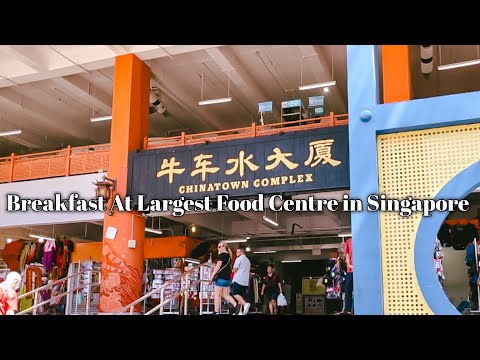 Breakfast at Largest Hawker Centre in Singapore: The 1950's Coffee & Hawker Chan Soya Chicken Noodle