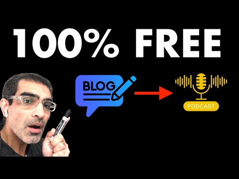 How To Convert Blog Articles Into Podcasts With AI (100% FREE)