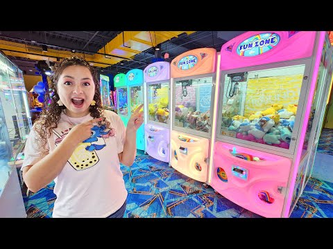 Playing ALL of the Fun Zone Claw Machines Challenge!