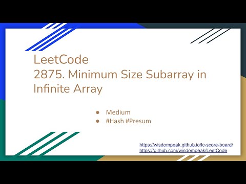 【每日一题】LeetCode 2875. Minimum Size Subarray in Infinite Array