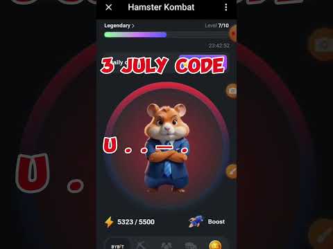 3 July daily cipher code hamster kombat #hamsterkombat #hamsters #ciphercodes #morsecode