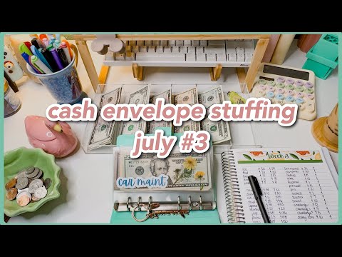 cash envelope stuffing | july week #3 | low income budget | savings challenges