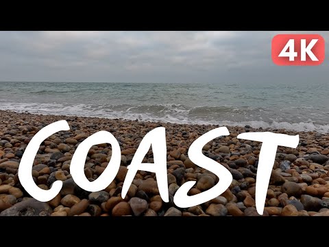 1 Hour of Ocean Waves Crashing on a Pebble Coast | Relaxing Nature Sounds for Sleep, Study, and ASMR