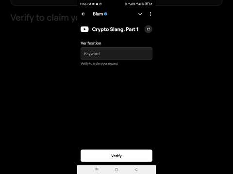 Crypto Slang. Part 1 | Blum All Video Codes | Blums Airdrop | Blums All YouTube video code