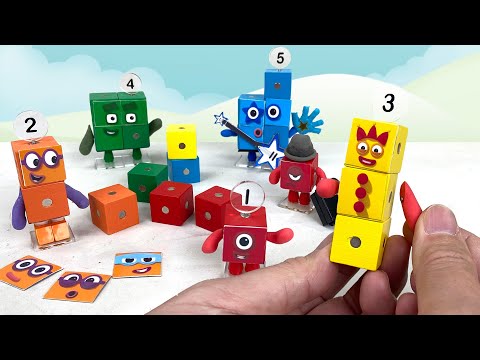 DIY Numberblocks Toys - Magnetic Cubes Poseable Figures ||  Keiths Toy Box