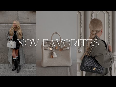 November favorites 🍂🤍 My Fave Bags, Sweaters, Home Must-Haves & Paris Haul!