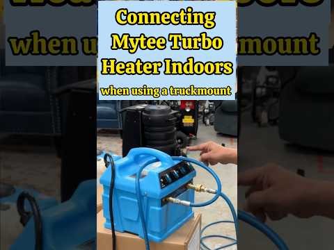 How to hook up a Mytee turbo hot heater? it hooks between the two solution lines.