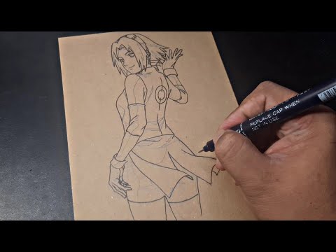 🔴 Drawing Sakura Haruno Part 1 ( Sini ngobrol ) 🤗