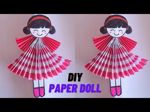 How to make easy paper doll | make doll at home | origami doll