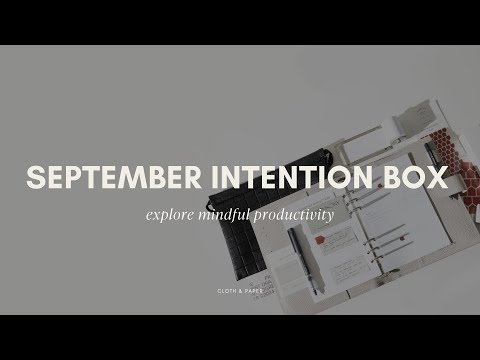 September Intention Box Unboxing: How the Kanban Method Can Boost Your Productivity | Cloth & Paper