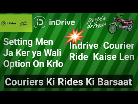 Indriver Per Courier Kaise Kare || Ya Setting On Krlo || Indrive App Earning