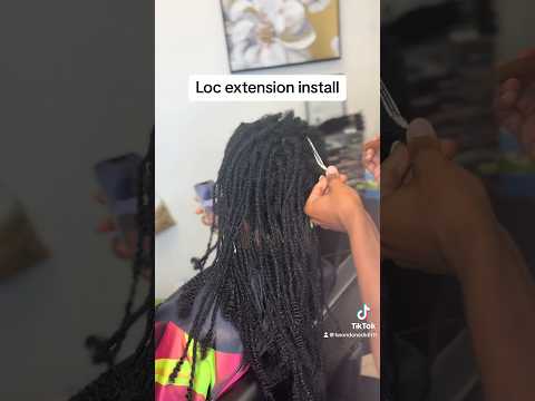 Loc extension on short hair#locs