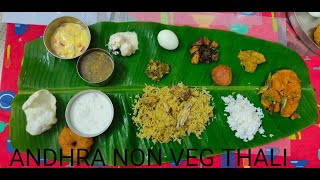 Nonveg  | Andhra NonVeg Thali Recipe | Andhra Meals |South Indian thali | Andhra Recipes