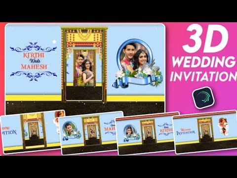 New Style Wedding Invitation Video Editing Alight Motion | how to make cinematic wedding invitation