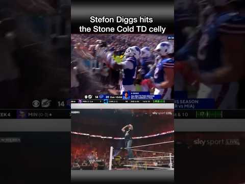 Stefon Diggs Hit the Stone Cold Celly