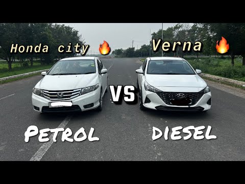 Honda city vs hyundai verna 🔥|| drag race ❤️|| ivtec vs crdi 🔥