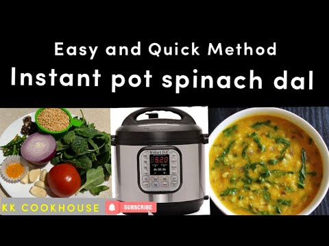 # Instant Pot Recipes || Instant Insta pot Spinach Dal /  పాలకూర పప్పు with porridge option