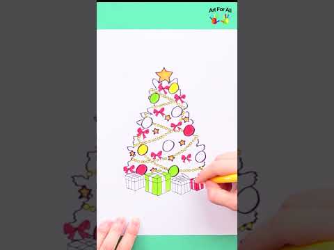 Christmas Tree drawing #artforall