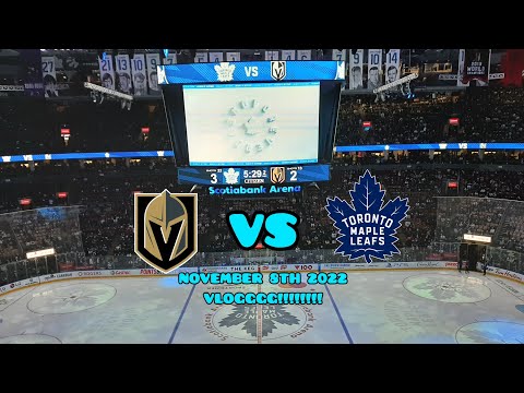 LEAFS VS GOLDEN KNIGHTS NOVEMBER 8TH 2022 VLOGGGG!!!!!! MUST WATCH