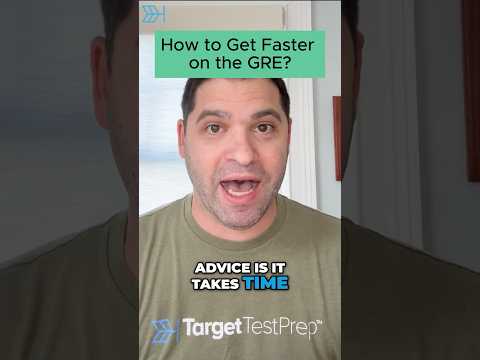 How to Get Faster on the GRE 🤔 | #GRE | #Shorts