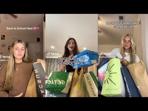 Back to school haul - TikTok compilation 🛍️😋