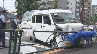 東京・練馬区の青梅街道で4台玉突き事故　7人けが(2024年7月6日)