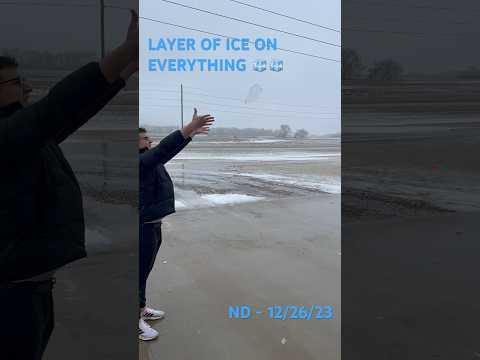 BREAKING Sheets Of ICE On ICE🥶🥶 #asmr #crazy