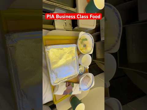 PIA Business Class Food review #vlog #usmantahirjappa