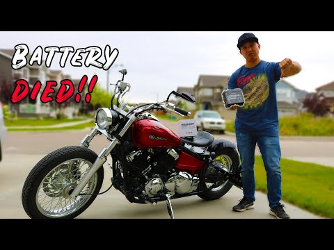 Battery DIED!! Replacing the Battery on a Yamaha V Star XVS 650