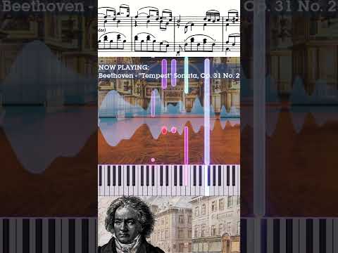 Is Beethoven's gentle side underrated? "Tempest" Sonata 2nd mvt. #classicalmusic #piano #shorts